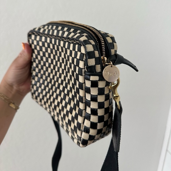 Clare V Handbags - Clare V Midi Sac Black Checker